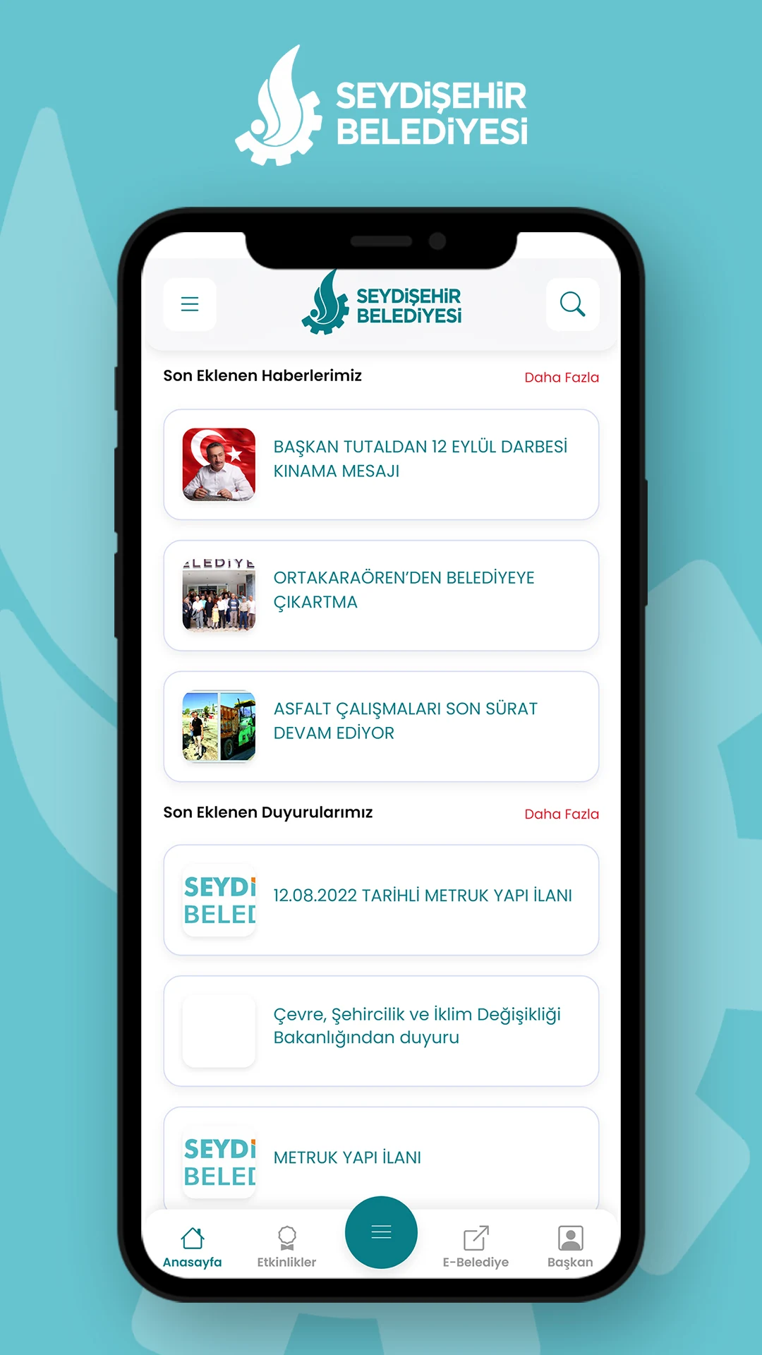 Seydişehir Belediyesi screenshot
